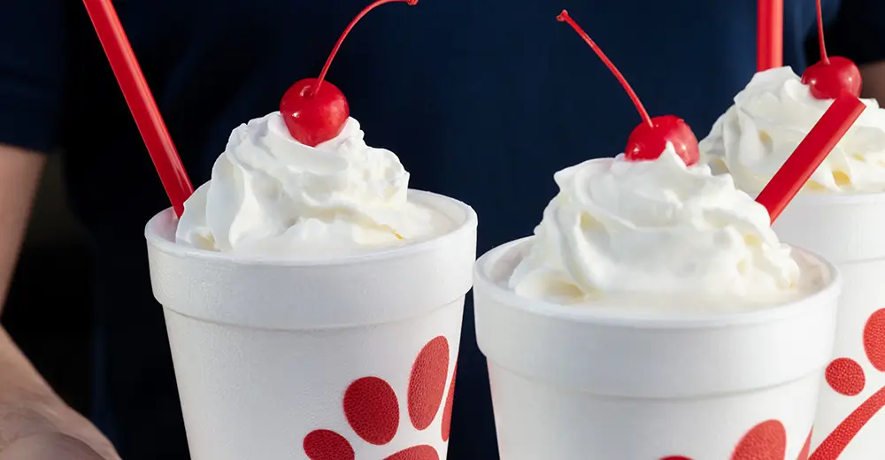 Chick fil a milkshake menu